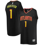 1-Justin Anderson Atlanta Hawks Jersey Black - Icon Edition