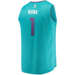 1-Malik Monk Charlotte Hornets Jersey Teal - Icon Edition