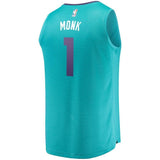 1-Malik Monk Charlotte Hornets Jersey Teal - Icon Edition