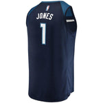 1-Tyus Jones Minnesota Timberwolves  Jersey Green - Icon Edition – Navy