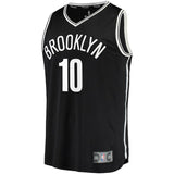 10-Theo Pinson Brooklyn Nets Fanatics  Jersey - Icon Edition - Black