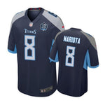 Tennessee Titans #8 Marcus Mariota navy Nike Game Jersey