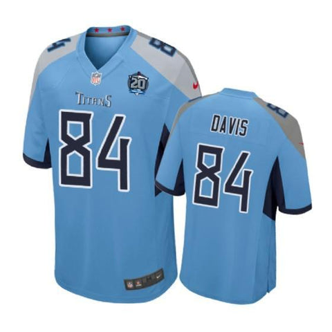 Tennessee Titans #84 Corey Davis Light Blue Nike Game Jersey