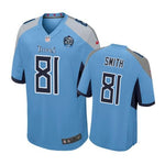 Tennessee Titans #81 Jonnu Smith Light Blue Nike Game Jersey