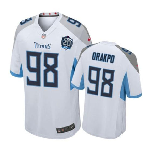 Tennessee Titans #98 Brian Orakpo White Nike 20th Anniversary Game Jersey