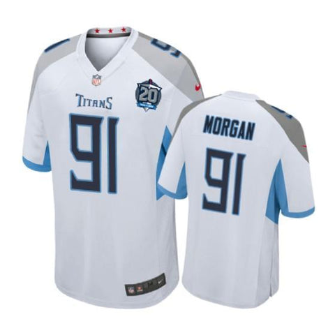 Tennessee Titans #91 Derrick Morgan White Nike 20th Anniversary Game Jersey