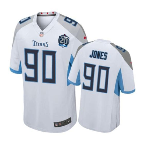 Tennessee Titans #90 DaQuan Jones White Nike 20th Anniversary Game Jersey