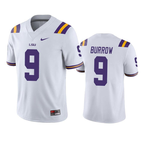 LSU Tigers Joe Burrow White College Football Jersey