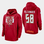 Men's Tampa Bay Buccaneers #58 Kwon Alexander Sideline Lockup Pullover Hoodie - Red