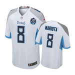 Tennessee Titans #8 Marcus Mariota White Nike 20th Anniversary Game Jersey