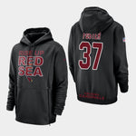 Men's Arizona Cardinals #37 D.J. Foster Sideline Lockup Pullover Hoodie - Black