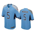 Tennessee Titans #5 Logan Woodside Light Blue Game Jersey