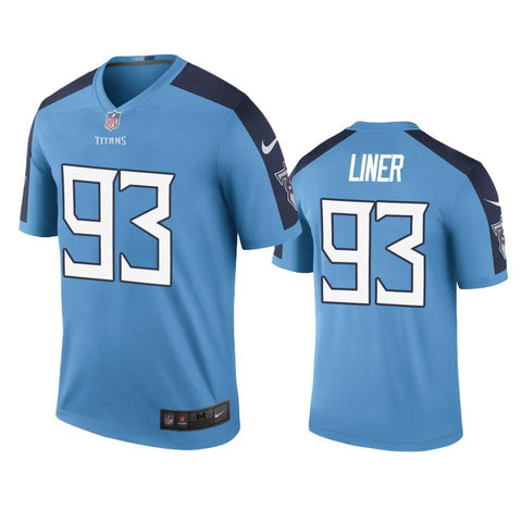 Tennessee Titans Dee Liner Light Blue Color Rush Legend Jersey