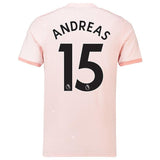 15-Andreas Pereira Manchester United Away Soccer Jersey 2018-19 – Coral