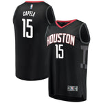 15-Clint Capela Houston Rockets Player Jersey Black - Statement Edition