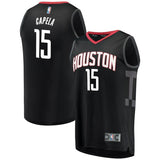 15-Clint Capela Houston Rockets Player Jersey Black - Statement Edition