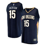 15-Frank Jackson New Orleans Pelicans  Jersey - Icon Edition – Navy