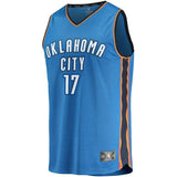 17-Dennis Schroder Oklahoma City Thunder  Jersey - Icon Edition - Blue
