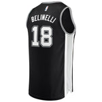 18-Marco Belinelli San Antonio Spurs  Jersey - Icon Edition - Black