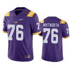 LSU Tigers Andrew Whitworth Purple College Football Jersey