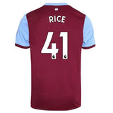 RICE 41 West Ham Home Soccer Jersey 2019-20 Jersey