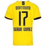 Sergio Gomez 17 Borussia Dortmund Home Soccer Jersey 2019-20 – Yellow