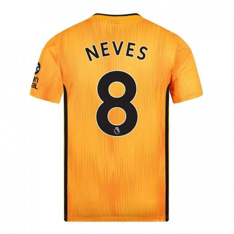 Wolverhampton 8-NEVES Home Soccer Jersey 2019-20