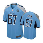 Tennessee Titans #67 Quinton Spain Light Blue Nike Game Jersey