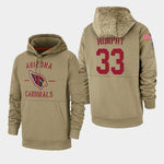 Men's Byron Murphy Arizona Cardinals Salute to Service Sideline Therma Pullover Hoodie - Tan