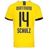 Schulz 14  Borussia Dortmund Home Soccer Jersey 2019-20 – Yellow