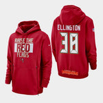 Men's Tampa Bay Buccaneers #38 Andre Ellington Sideline Lockup Pullover Hoodie - Red