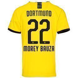 Morey Bauza 22 Borussia Dortmund Home Soccer Jersey 2019-20 – Yellow