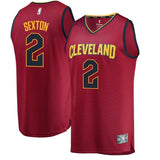 2-Collin Sexton Cleveland Cavaliers Fanatics  NBA Draft First Round Pick Fast Jersey Wine – Icon Edition