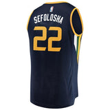 22-Thabo Sefolosha Utah Jazz  Player Jersey - Icon Edition – Navy