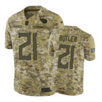 Tennessee Titans #21 2018 Salute to Service Malcolm Butler Jersey Camo