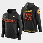 Men's Washington Redskins #77 Shawn Lauvao New Season Player Pullover Hoodie - Black