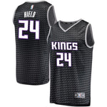 24-Buddy Hield Sacramento Kings Jersey Black - Statement Edition