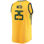 25-Raul Neto Utah Jazz  Player Jersey Gold - Statement Edition