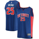 25-Reggie Bullock Detroit Pistons  Jersey - Icon Edition – Blue