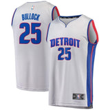 25-Reggie Bullock Detroit Pistons Jersey Gray - Statement Edition