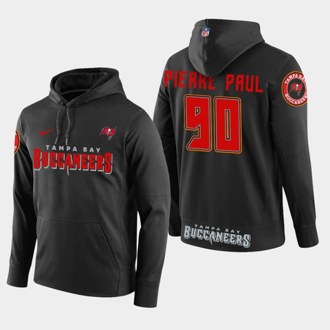 Men's Tampa Bay Buccaneers #90 Jason Pierre-Paul New Season Player Pullover Hoodie - Black