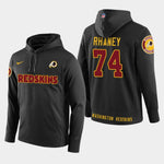 Men's Washington Redskins #74 Demetrius Rhaney New Season Player Pullover Hoodie - Black