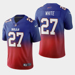 Men's Buffalo Bills #27 Tre'Davious White Color Crash Gradient Royal Jersey