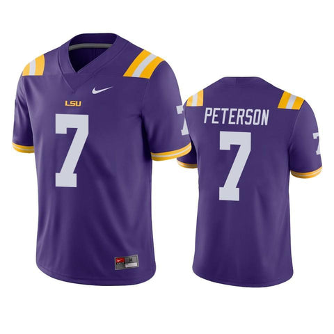 LSU Tigers Patrick Peterson Purple College Football Jersey