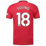 Young 18 Manchester United Home Soccer Jersey 2019-20