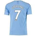 Sterling 7 Manchester City Home Soccer Jersey 2019-20
