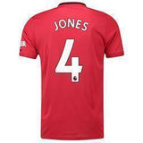 Jones 4 Manchester United Home Soccer Jersey 2019-20