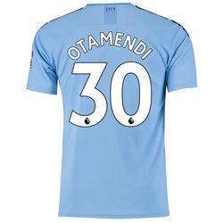 Otamendi 30 Manchester City Home Soccer Jersey 2019-20