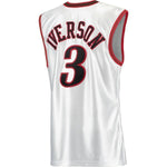 3-Allen Iverson Philadelphia 76ers 2001 Hardwood Classics  - White
