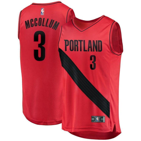 3-C.J. McCollum Portland Trail Blazers  Jersey - Statement Edition - Red